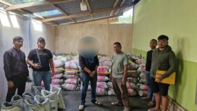 259 Karung Material Hitam Disita Polda Gorontalo, 2 Terduga Pelaku PETI Terancam Hukuman 5 Tahun Penjara dan Denda 100 M