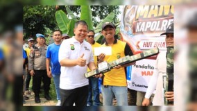 Lomba Mancing Mania Polres Metro Bekasi Kota Sambut HUT Bhayangkara ke-80 Tahun 2026, Briptu Pol. Andi Setiawan Raih Juara I