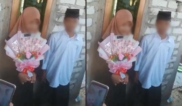 Belum Lulus SD, Bocil di Madura Menikah, Warganet: Pingin Pacaran Halal