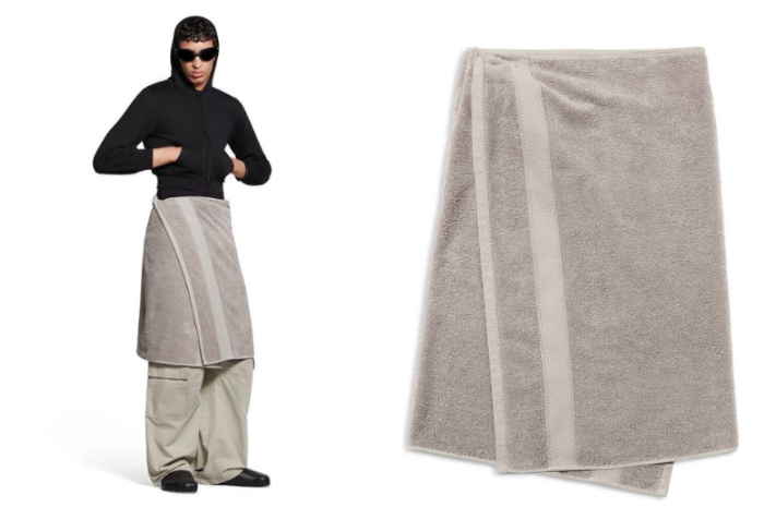 Balenciaga Merilis Koleksi Rok Model Handuk Seharga Rp14 Juta, Netizen: Designer Out of The Box Ini