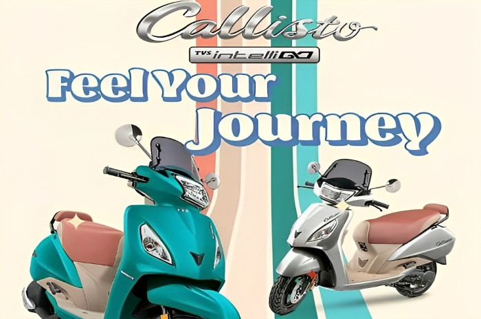 Desain Pejabat, Harga Merakyat! Motor TVS Callisto Intelligo Kantongi Bodi Mirip Vespa dengan Mesin 110 Cc