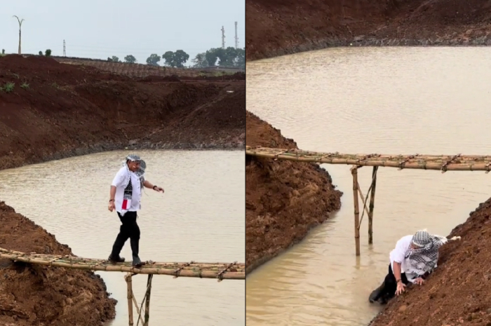 CEO Olympic Group Au Bintoro Terjatuh ke Danau, Netizen: Pasti Ada yang Sesak Tahan Tawa