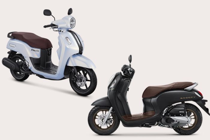Punya Desain Klasik Kental, Ini Perbandingan antara Honda Scoopy dan Yamaha Fazzio, Manakah yang Lebih Unggul?