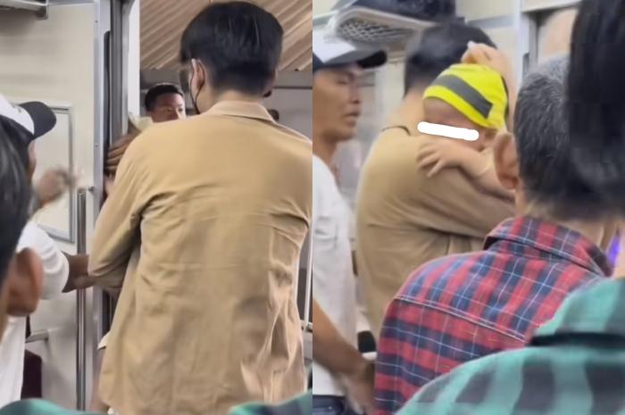 Viral, Tangan Anak Kecil Terjepit Pintu Otomatis KRL, Para Petugas dan Penumpang Bantu Beri Pertolongan 