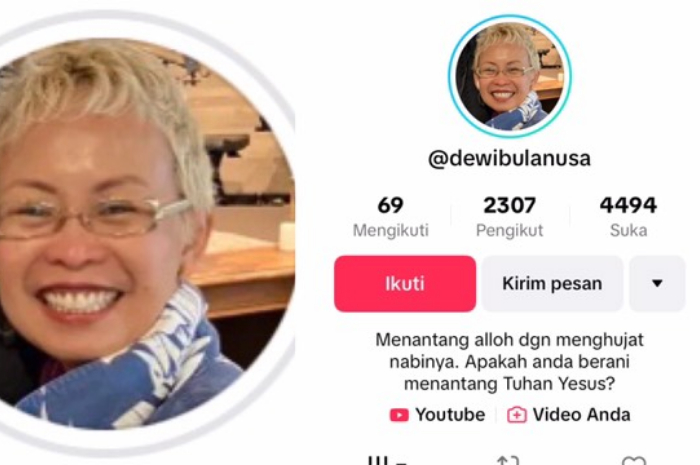 Inilah Sosok Dewi Bulan yang Viral Setelah Menantang Allah SWT: Kalimat di Bio Tiktoknya Bikin Geger