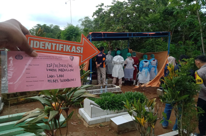 Tim Forensik Lakukan Ekshumasi Korban Ledakan Tabung Gas CNG di Jalan Raya Sukabumi-Bogor