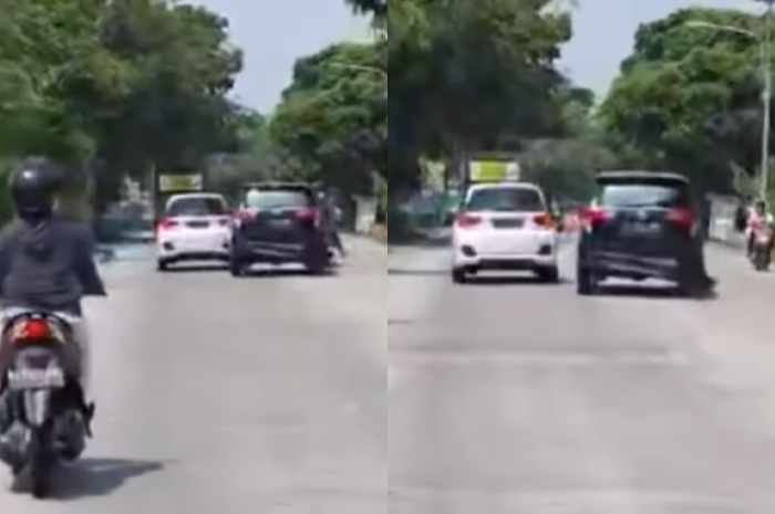 Viral! Pengemudi Mobil Diduga Kabur Seusai Tabrak Pemotor di Kediri, tapi Netizen Berkata Lain