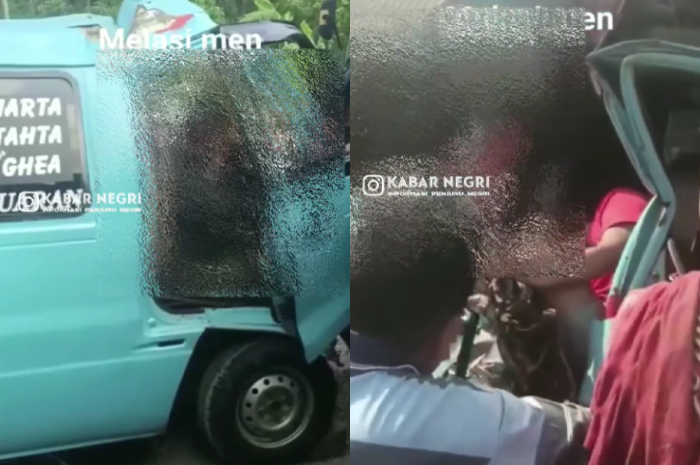 Mobil Angkutan Desa Hantam Truk di Brebes, Diduga Sopir Sedang Test Drive