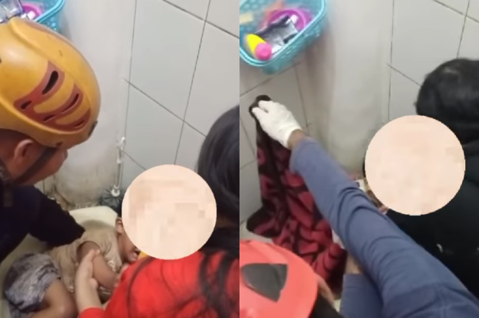 Malang, Tangan Bocah di Cimahi Tersangkut di Kloset, Dapat Pertolongan dari Petugas Damkar
