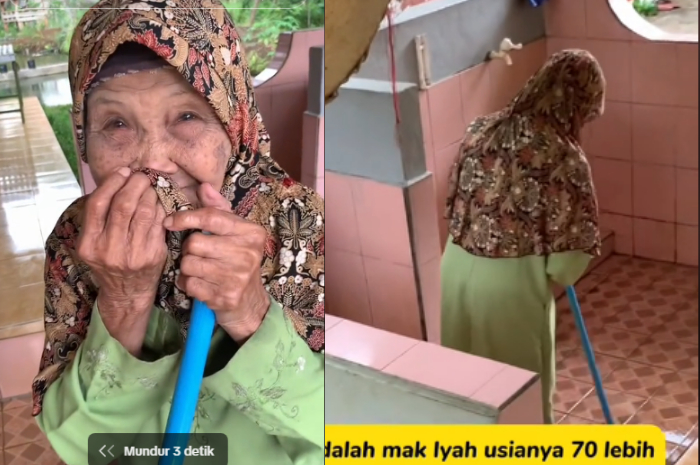 Kisah Haru Seorang Lansia Bersihkan Masjid dengan Ikhlas Tanpa Bayaran, Netizen: Mukanya Ahli Surga, Bersih