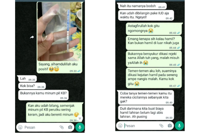 Viral, Suami Menolak Kehamilan Istri Via Pesan WA Hanya karena Alasan Ini, Warganet: Lemah Banget Jadi Laki