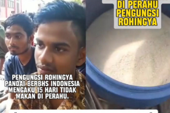 Akui Tidak Makan Selama Berlayar, 200 Liter Beras Ditemukan di Kapal Pengungsi Rohingya