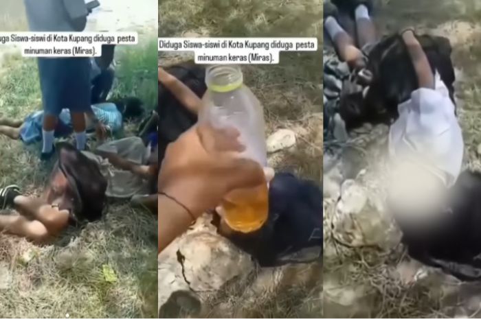 Sejumlah Pelajar SMA di Kupang NTT Terkapar di Tanah, Diduga Efek Teguk Miras