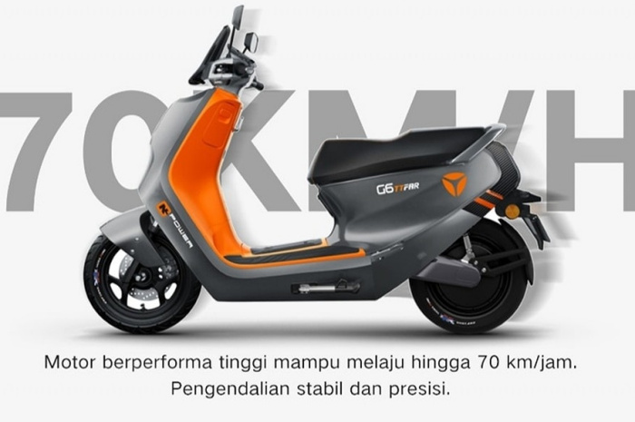 Keren Banget! Motor Listrik Yadea G6 Dapat Tempuh Jarak 100 Km dalam Satu Kali Cas, Cek Harganya Disini