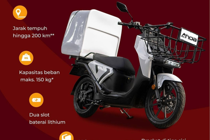 Cocok Dipakai Perjalanan Jauh! Motor Listrik Charged Anoa Dapat Tempuh Jarak 200 Km, Minat Beli?