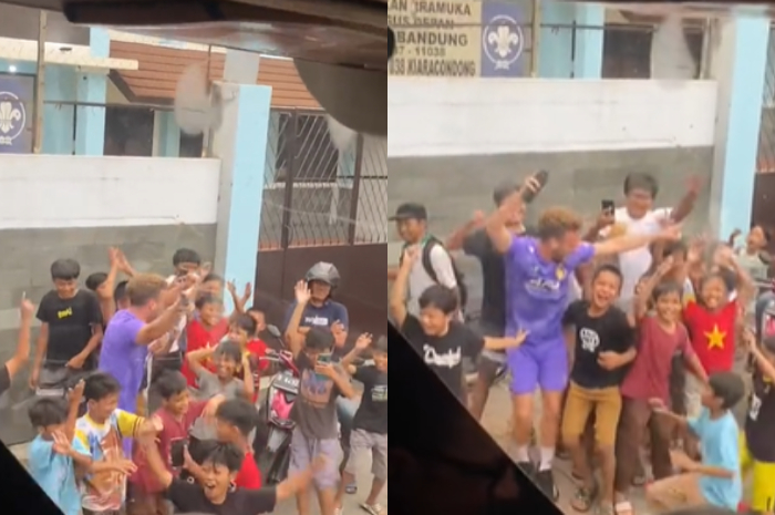 Viral, Pemain Persik Kediri Ze Valente Joget Bareng Bocah di Pinggir Jalan, Netizen: Enjoy Bandung!