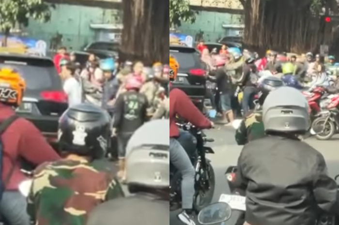 Mobil Tabrak Pengendara Motor di Bandung, Sempat Coba Kabur dari Amukan Massa, Aksinya Viral