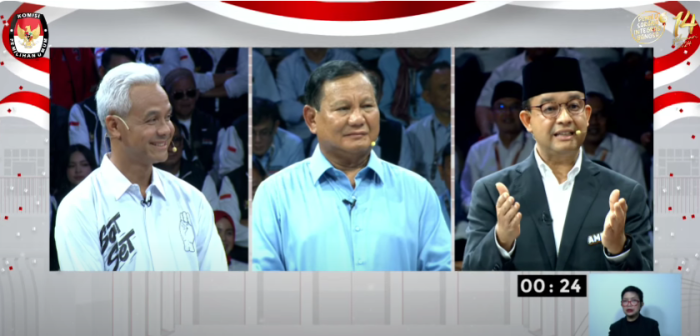Debat Pilpres 2024: Prabowo Setuju Gagasan Anies dan Ganjar soal Penyelesaian Konflik di Papua