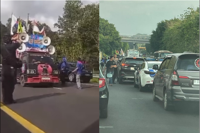 Tol Cipularang Macet Parah Hingga 10 Km Lebih, Gegara Unjuk Rasa Buruh di Jalan Bebas Hambatan