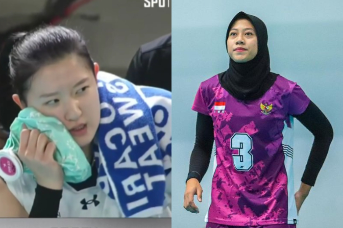 Pemain Voli Putri Korea Selatan Kena Serangan Smash Megawati Hangestri hingga Tersungkur, Warganet: Gwenchana?