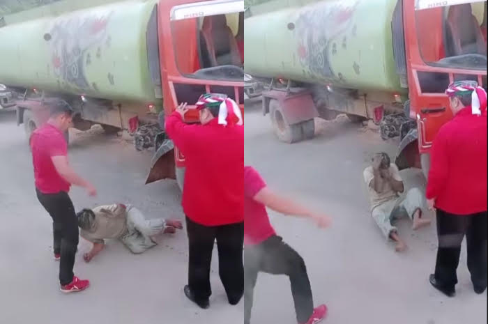 Viral Pria Diduga Ajudan Bupati Aniaya Sopir di Tanjung Isuy, Netizen: Parah!