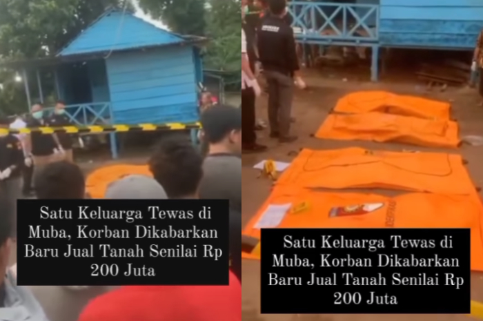  Innalillahi, Satu Keluarga Ditemukan Tewas Usai Kabarkan Baru Jual Tanah Rp200 Juta di Banyuasin SumSel