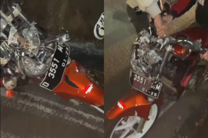 Tabrakan Motor vs Mobil di Setiabudi Bandung, Netizen: Kebut-kebutan!