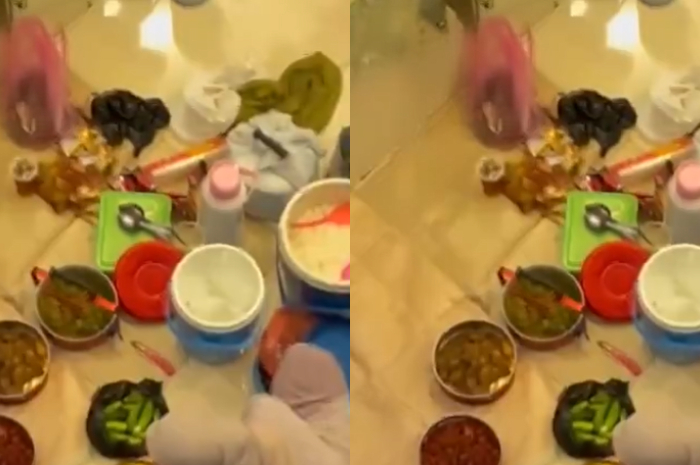 Viral! Emak-Emak Piknik di Dalam Mall, Lengkap Bawa Termos, Nasi, dan Lalap, Netizen: Berasa di Ragunan