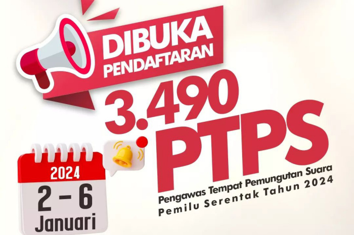 Pendaftaran Pengawas TPS Resmi Dibuka Pada 2 Januari 2024, Ini Syarat dan Dokumen yang Dibutuhkan
