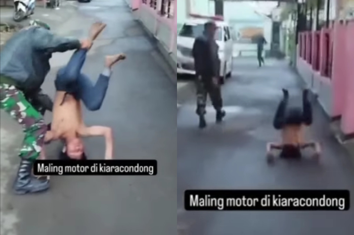 Curanmor di Kiaracondong Bandung Gagal Beraksi, Langsung Dapat Hukuman Kontan di Koramil