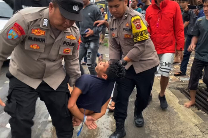 Ketahuan Bawa Kabur Motor, Pemuda di Parungkuda Sukabumi Mengamuk Saat Diamankan