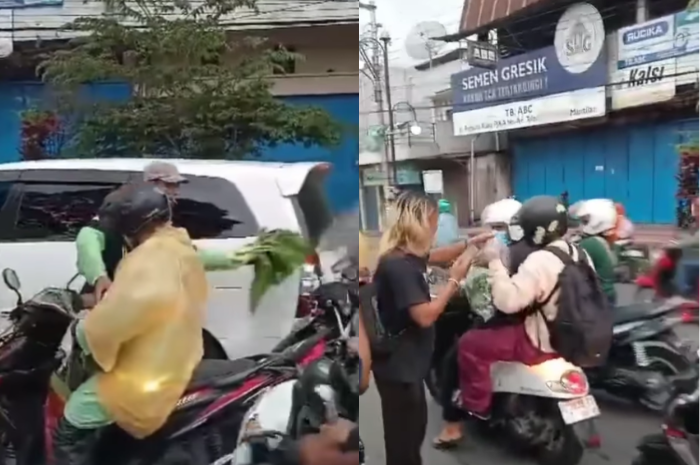 Viral, Pedagang Sayur Bagikan Barangnya Gratis kepada Pengendara di Muntilan Semarang, Ini Penyebabnya