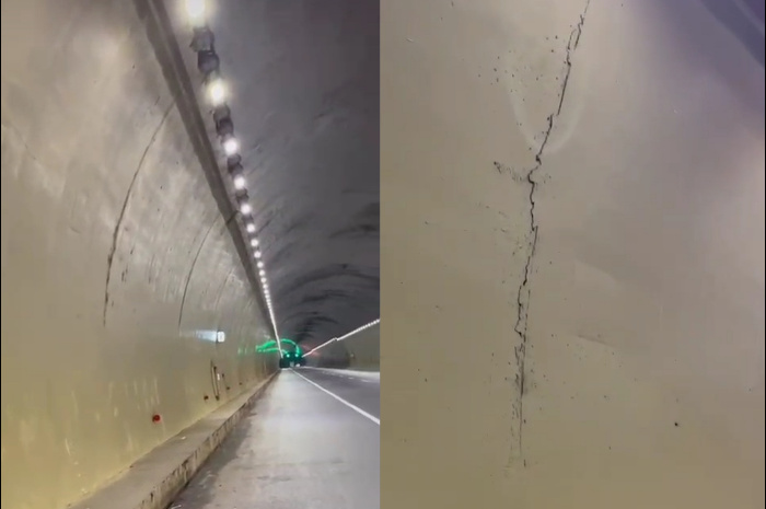 Dampak Gempa Magnitudo 4,8 di Sumedang, Dinding Twin Tunnel Jalan Tol Cisumdawu Retak?
