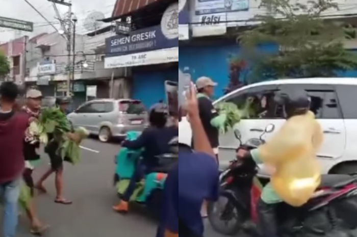 Harga Anjlok, Pedagang Sayur di Muntilan Magelang Bagikan Jualannya ke Warga Secara Gratis