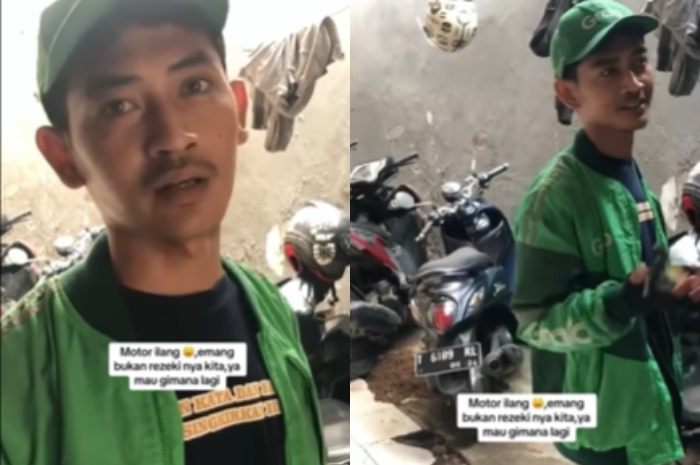 Viral! Sepeda Motor Driver Ojol Hilang di Depan Kosannya Undang Simpati Warganet