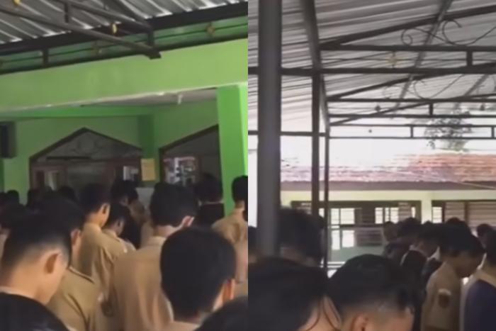 Sejumlah Siswa Bercanda saat Melaksanakan Sholat Berjamaah, Warganet Geram: Gak Lucu!