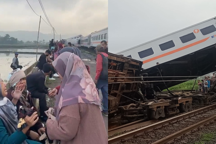 Adu Banteng Kereta Api Turangga vs Cicalengka-Bandung, Seorang Penumpang Nangis Histeris Hingga Gemetar