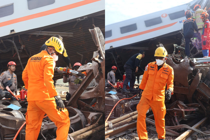 Kereta Api Turangga dan Cicalengka-Bandung Kecelakaan, Basarnas Turun Tangan, Begini Proses Evakuasinya
