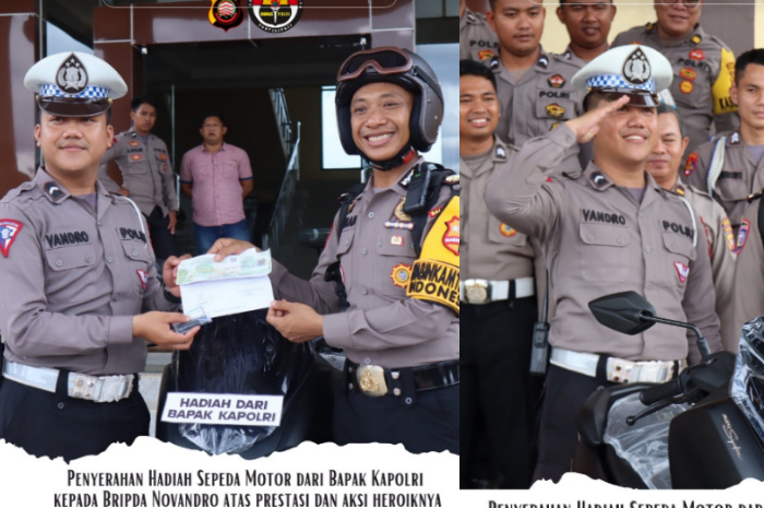 Update, Bripda Novandro Dapat Motor Baru dari Kapolri Seusai Relakan Motornya Ganjal Bus Gagal Nanjak