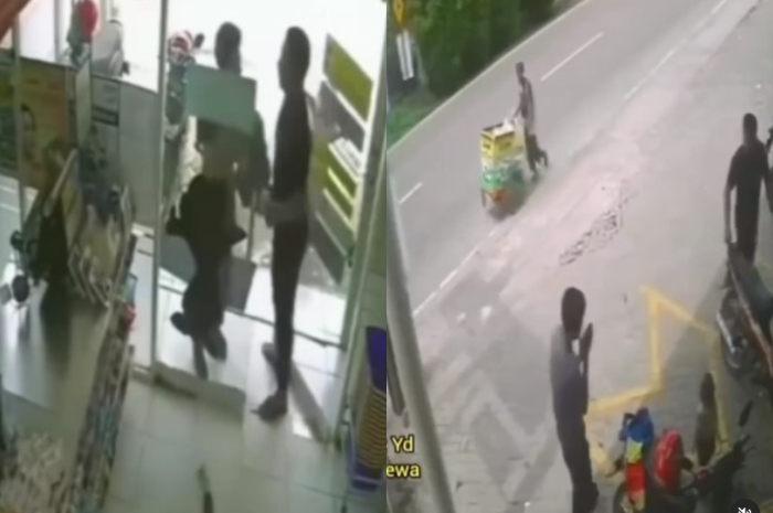 Gegara Anaknya Terpental, Seorang Ayah Pukul Pemuda yang Buka Pintu di Minimarket, Warganet: Gak Sengaja Dia