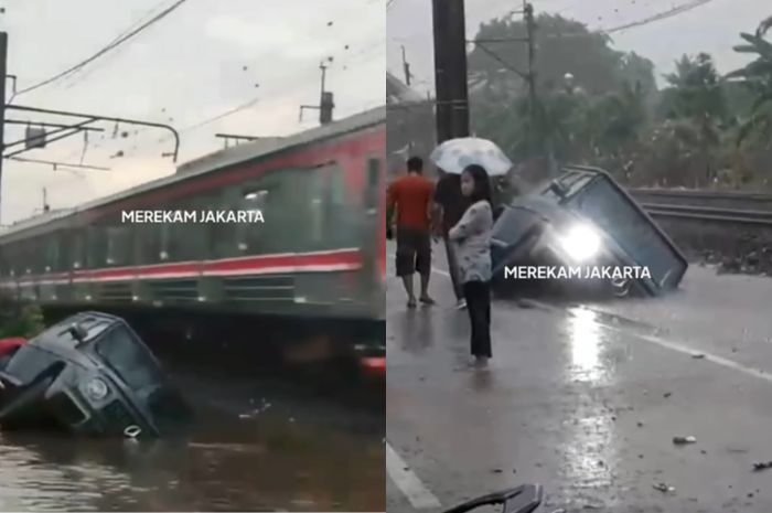 Viral, Mobil Mewah Terperosok ke Dalam Saluran Air di Bintaro Jaksel, Ternyata Harganya Fantastis!