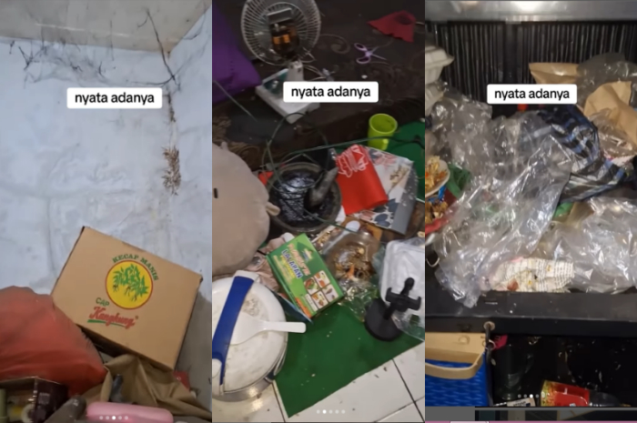 Viral, Penampakan Kamar Kos Mahasiswi yang Dipenuhi Tumpukan Sampah Makanan
