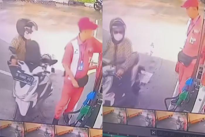 Beres Isi Bensin, Ibu Ini Langsung Pergi tanpa Bayar di SPBU Cimahi, Warganet: Petugasnya Ngelag