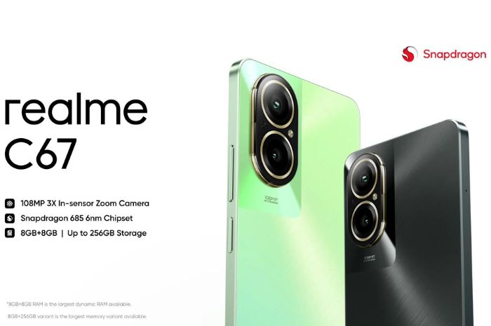 Hp Realme C67 Sudah Tersedia di Seluruh Indonesia, Hp Entry Level, Performa Naik Level!