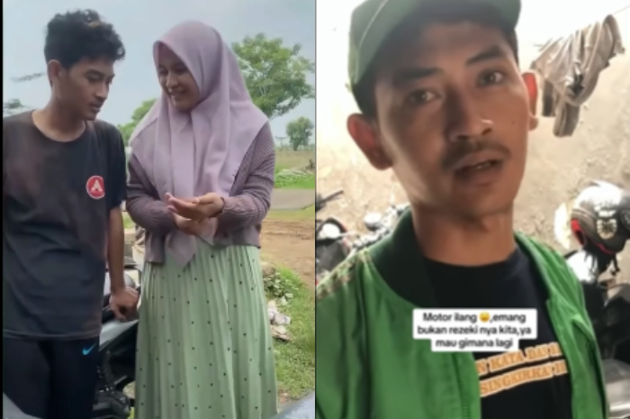 Kehilangan Motor di Dekat Kamar Kosnya, Pengemudi Ojol asal Karawang Ini Bisa Kembali Tersenyum