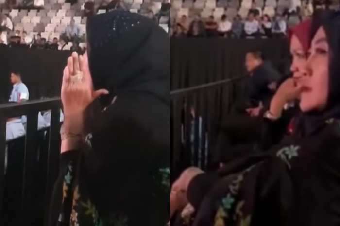 Seorang Ibu-Ibu Lakukan Tindakan Tak Terpuji, Teriaki Anies Baswedan saat Debat Capres 2024, Aksinya Viral