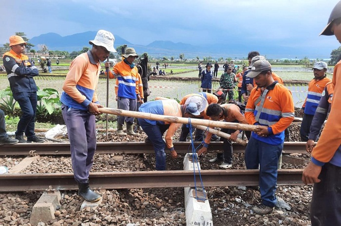 Alhamdulillah, Jalur Cicalengka Normal 100 Persen, Kereta Bisa Ngebut Lagi