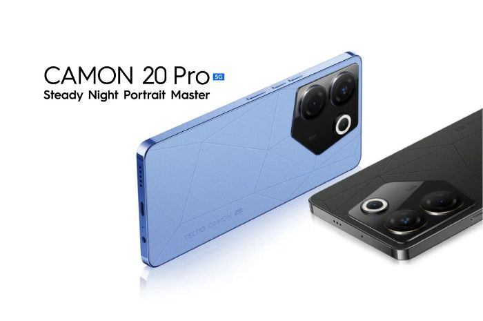 Cek Spesifikasi Hp Gaming Tecno Camon 20 Pro 5G: Pakai Chipset Kencang, Daya Baterai Tahan Lama
