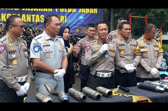Di Pekan Pertama Januari 2024, Korlantas Polri Berhasil Sita 430 Ribu Knalpot Brong