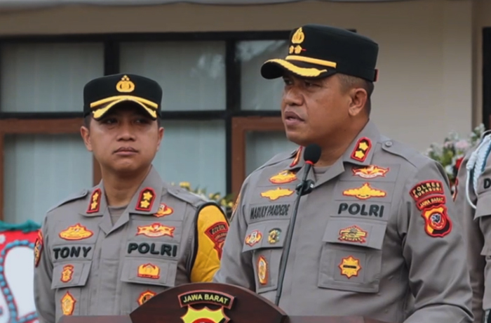 Pisah Sambut Kapolres Sukabumi, AKBP Maruly Pardede Diganti AKBP Tony Prasetyo